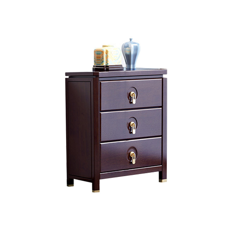 Mid-Century Modern Chest Rectangle with Drawer Solid Wood Straight Legs Accent Chest