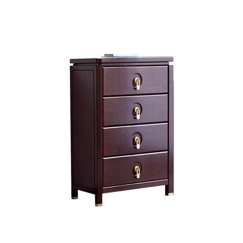 Mid-Century Modern Chest Rectangle with Drawer Solid Wood Straight Legs Accent Chest