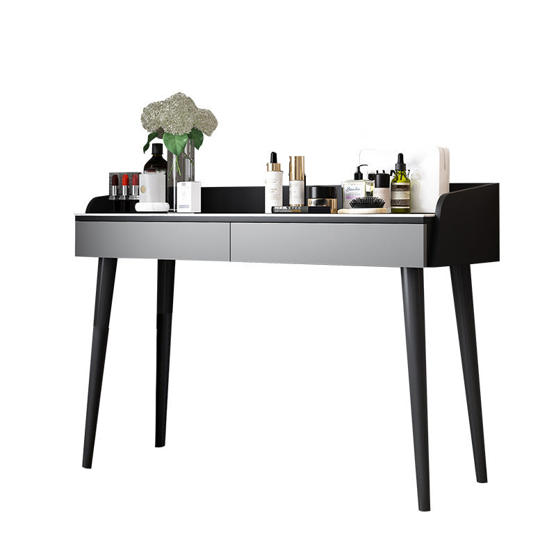 Stone Top Makeup Table with 2 Drawers 15.74" Wide Vanity Tables