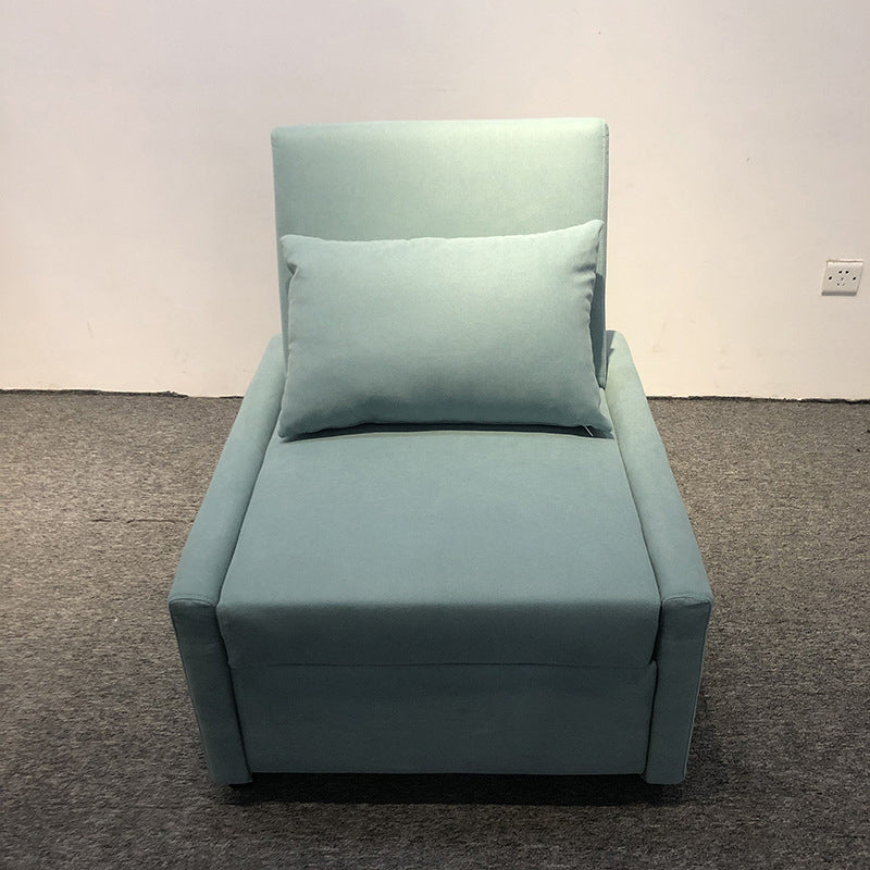 Modern Green Convertible Sofa Cushion Back Foldable Futon Chairs