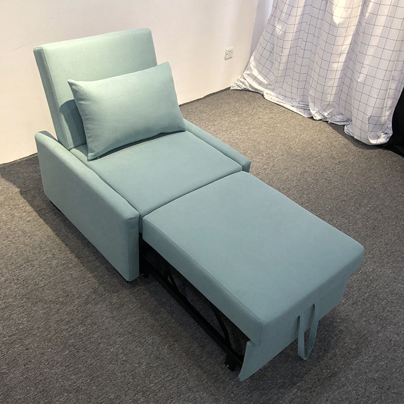 Modern Green Convertible Sofa Cushion Back Foldable Futon Chairs