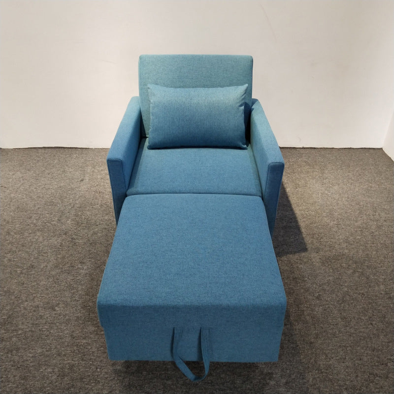 Modern Green Convertible Sofa Cushion Back Foldable Futon Chairs