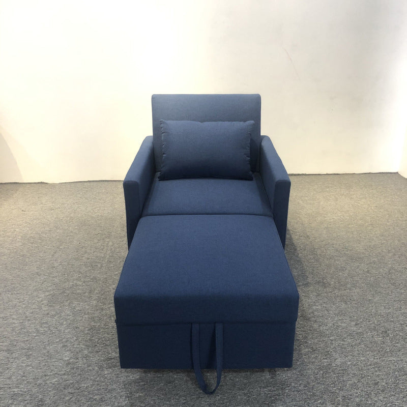 Modern Green Convertible Sofa Cushion Back Foldable Futon Chairs