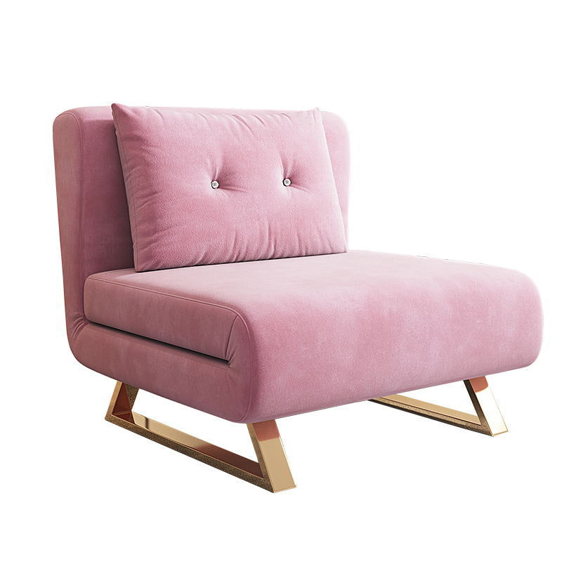 Armless Cushion Back Futon Foldable Pillow Included Sleeper Sofa