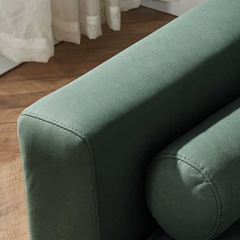 Square Arms Futon Foldable Pillow Included Sleeper Sofa with Storage