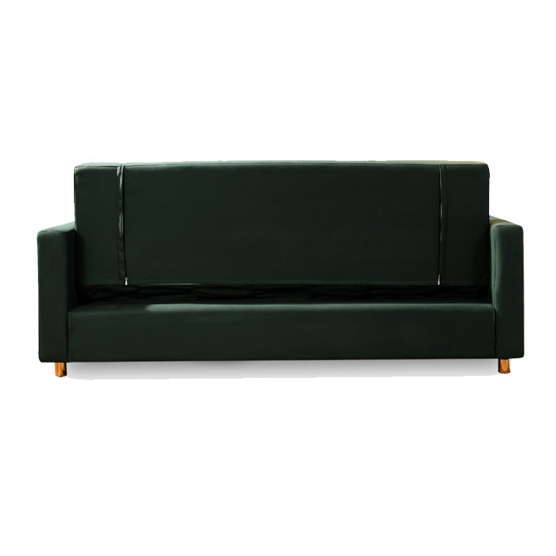 Square Arms Futon Foldable Pillow Included Sleeper Sofa with Storage