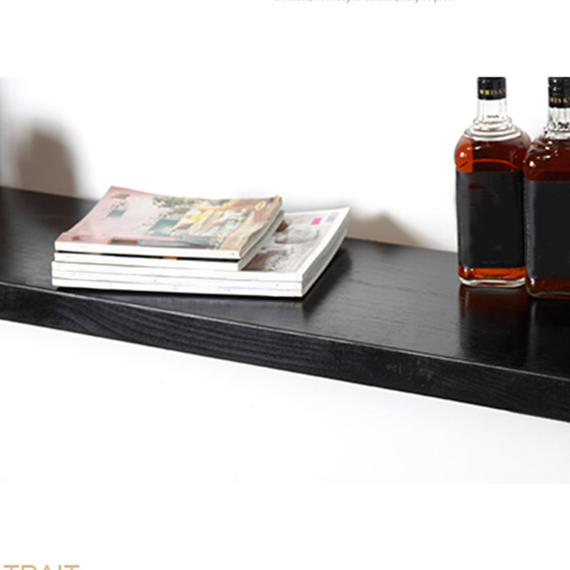 Industrial Rectangle Bistro Bar Desk Pine Solid Wood Bistro Table with Sled Base