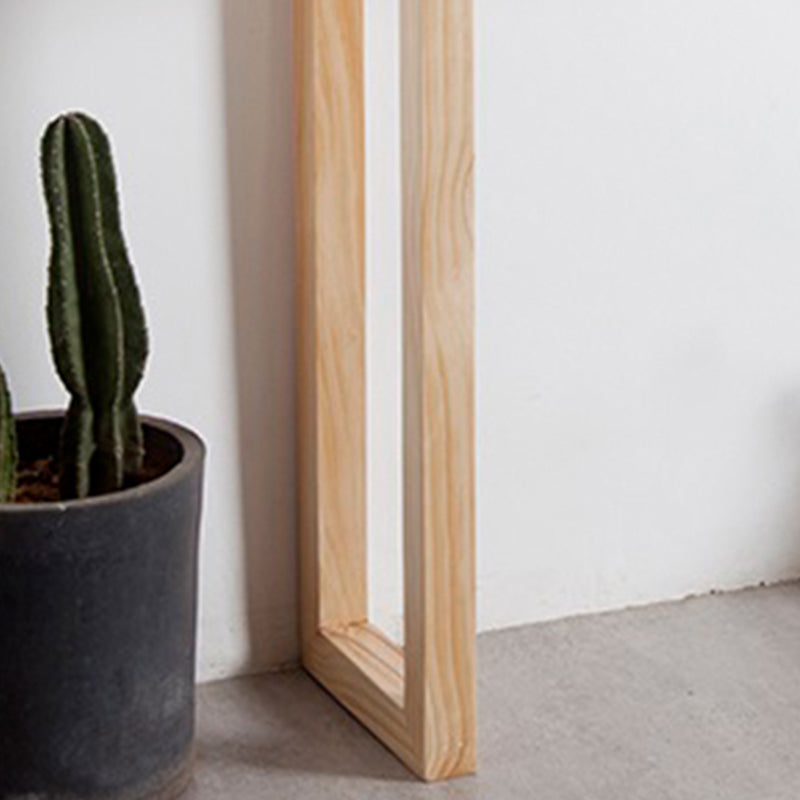 Industrial Rectangle Bistro Bar Desk Pine Solid Wood Bistro Table with Sled Base