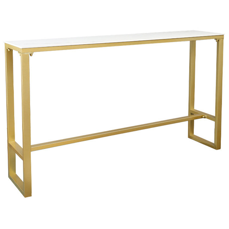 Modern Bar Height Table Stone Top Bistro Bar Table for Patio Use