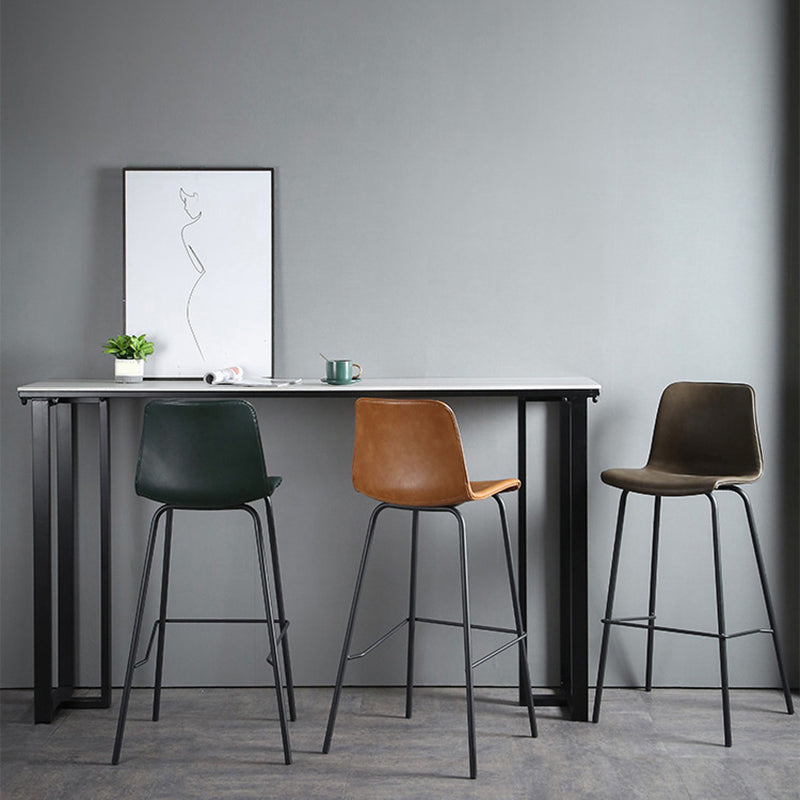 Industrial Bar Height Table Stone Top Bistro Bar Table for Patio Use