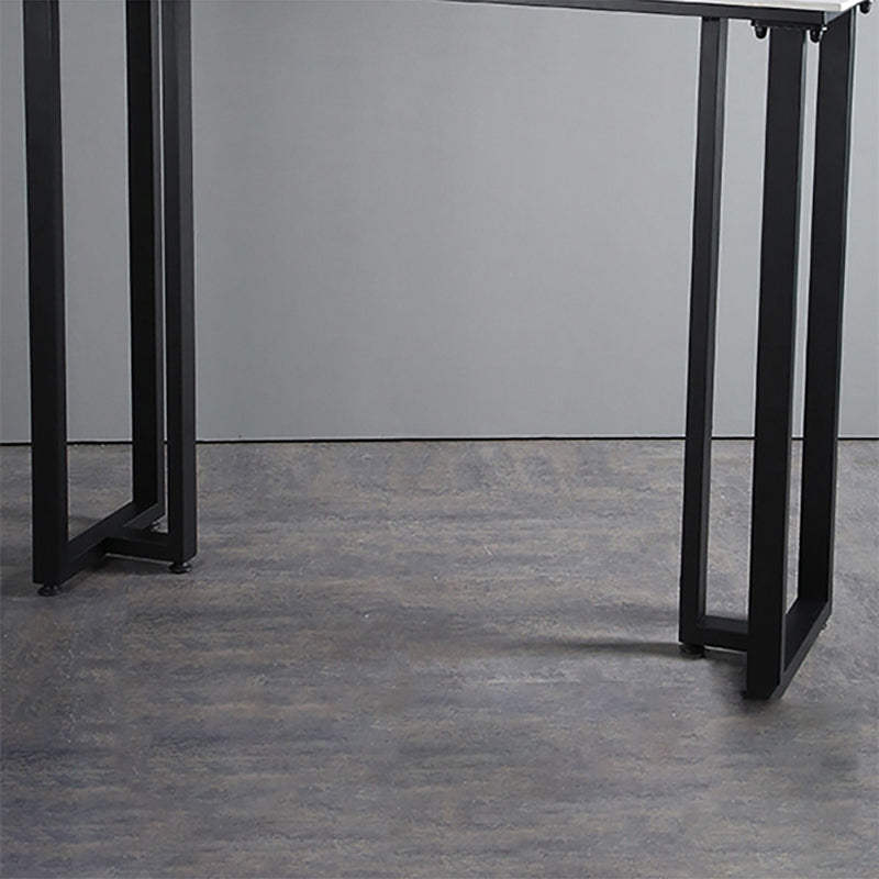 Industrial Bar Height Table Stone Top Bistro Bar Table for Patio Use