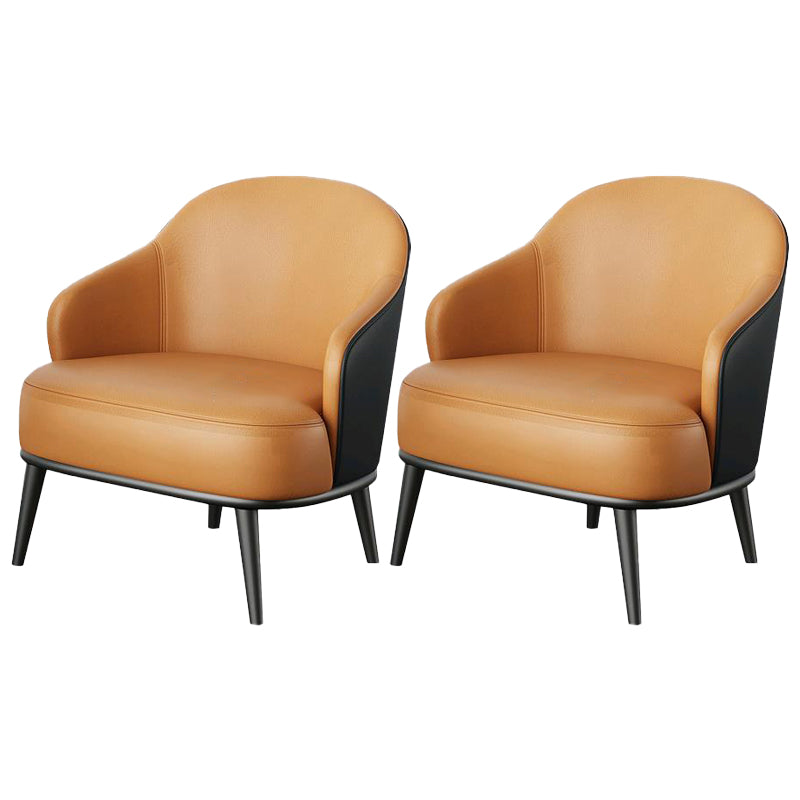 Contemporary Barrel Accent Chair Modern Arms Included Accent Armchair