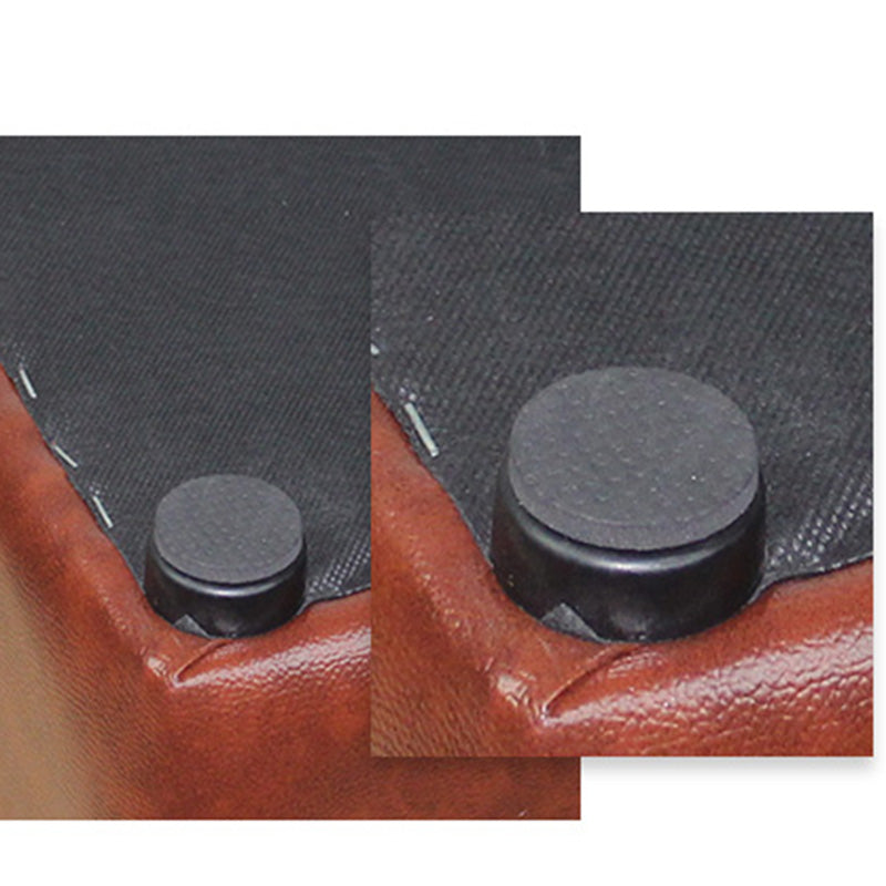 Modern Leather Pouf Water Resistant Square Pouf for Living Room