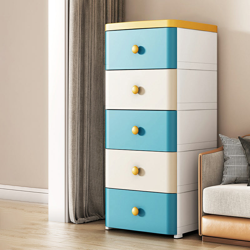 Contemporary Wardrobe Armoire with Legs Plastic Storage Cabinet