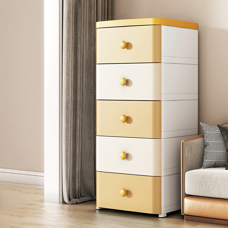 Contemporary Wardrobe Armoire with Legs Plastic Storage Cabinet