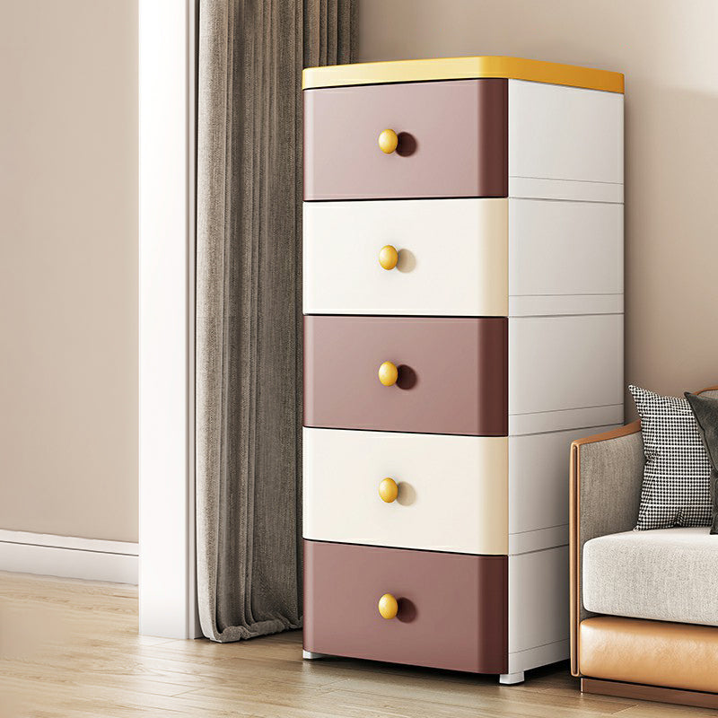 Contemporary Wardrobe Armoire with Legs Plastic Storage Cabinet