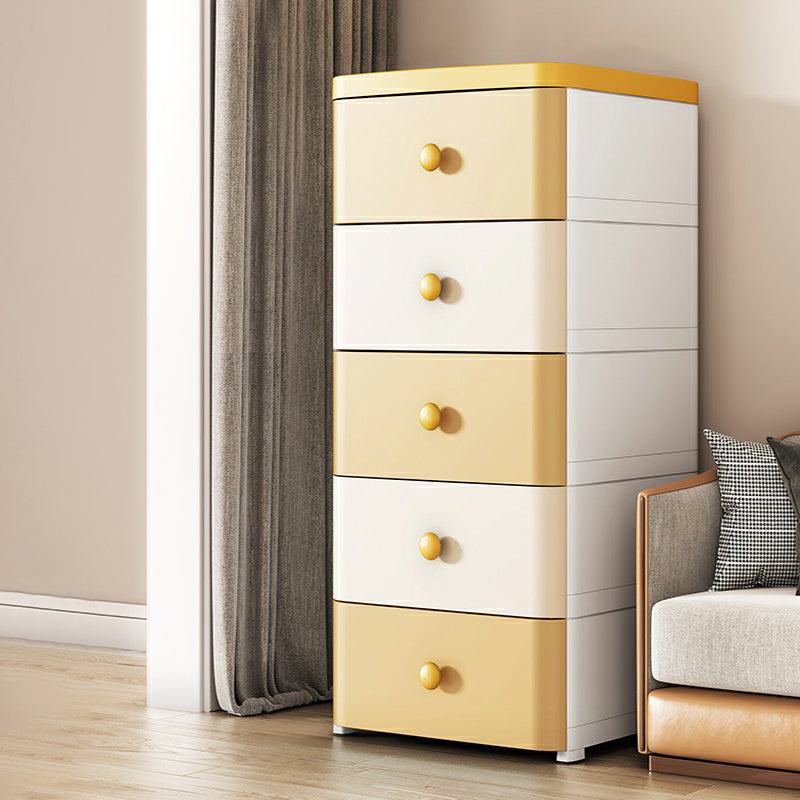 Contemporary Wardrobe Armoire with Legs Plastic Storage Cabinet