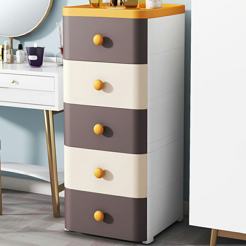 Contemporary Wardrobe Armoire with Legs Plastic Storage Cabinet