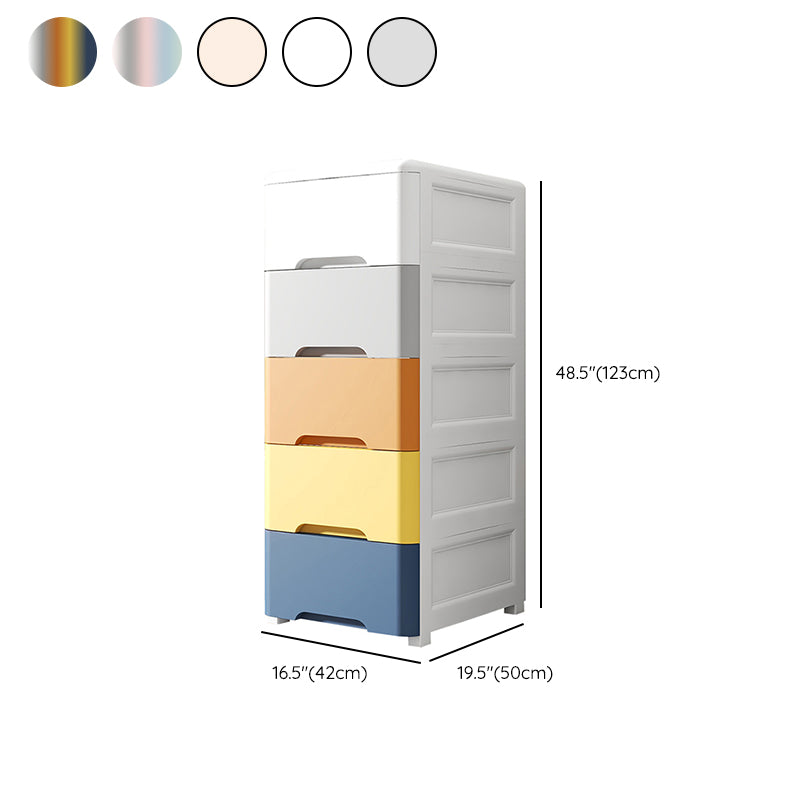 5-Drawer Storage Cabinet with Legs Contemporary Wardrobe Armoire