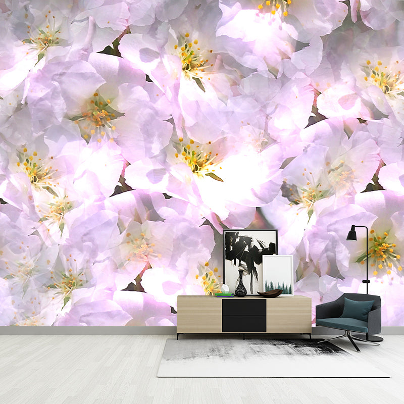 Hand Painted Flowers Mural Wallpaper Illustration Indoor Wall Mural