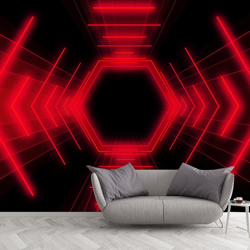 Illustration Environment Friendly Mural Wallpaper Cyberpunk Style Bedroom Wall Mural