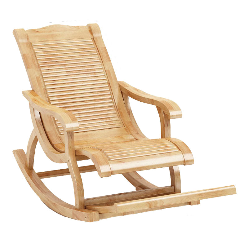 Modern Solid Wood Rocker Chair Spindle Rocker Chair for Living Room