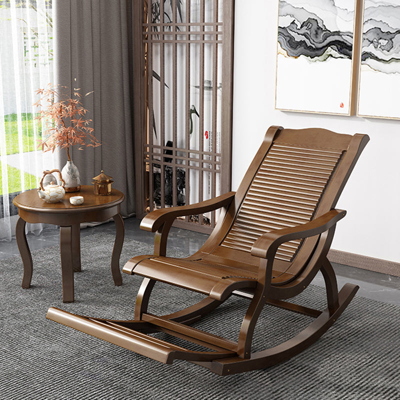 Modern Solid Wood Rocker Chair Spindle Rocker Chair for Living Room