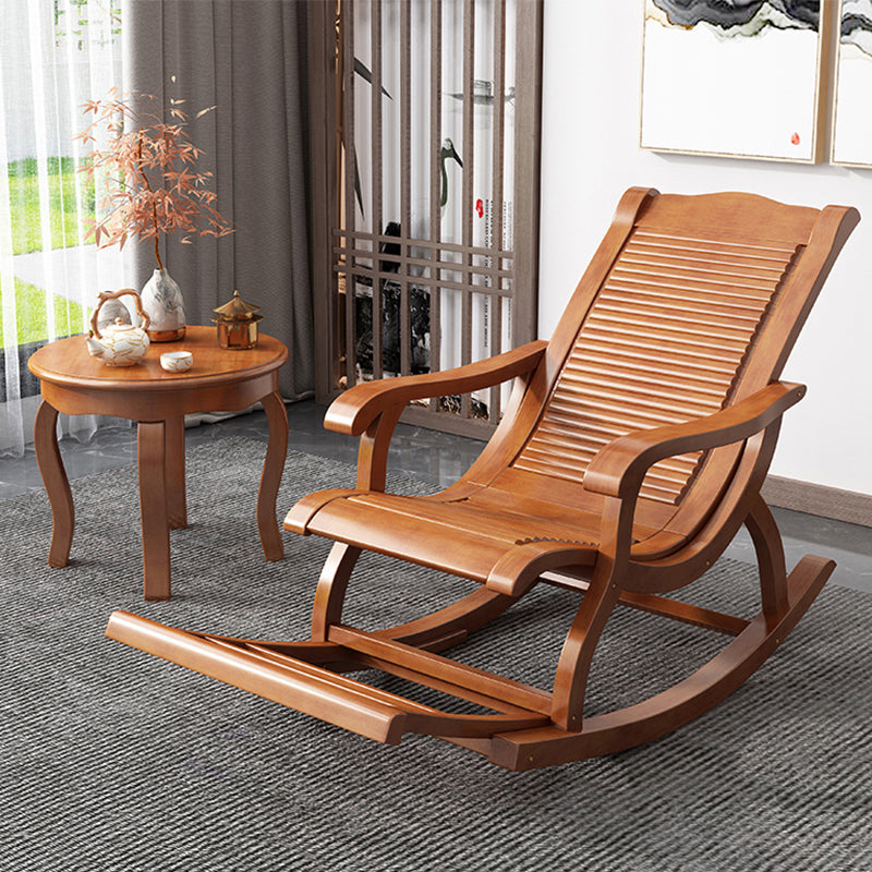 Modern Solid Wood Rocker Chair Spindle Rocker Chair for Living Room