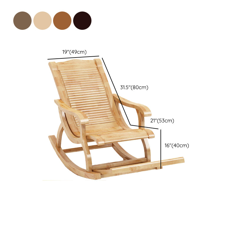 Modern Solid Wood Rocker Chair Spindle Rocker Chair for Living Room