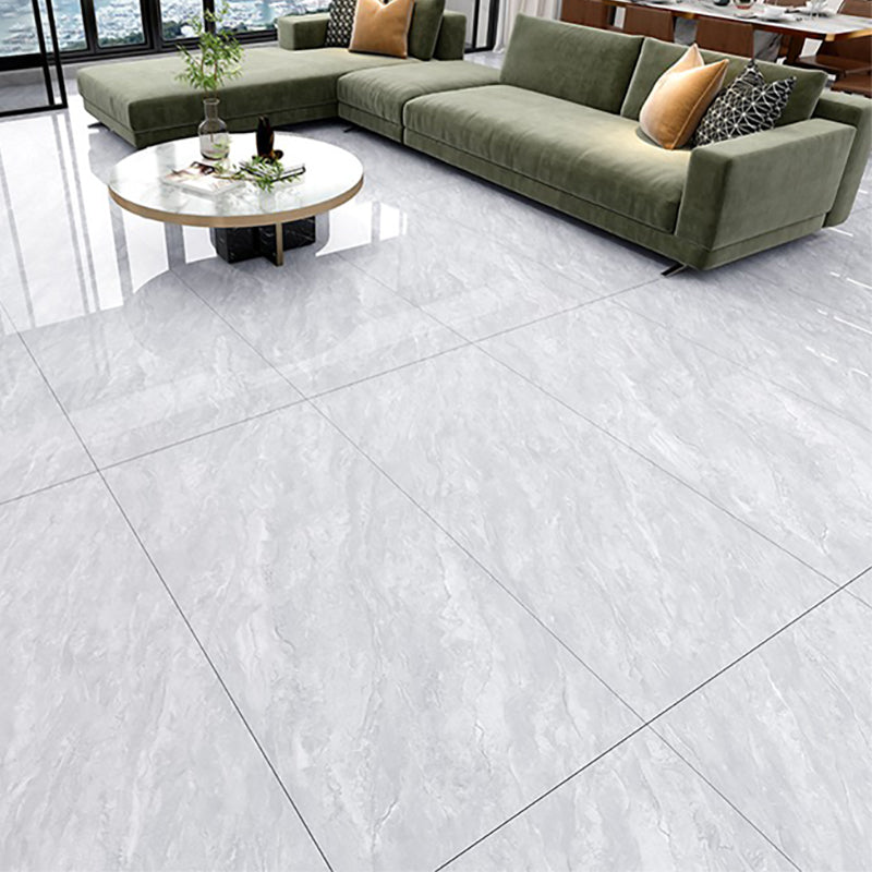 Polished Mixed Material Floor Tile No Pattern Singular Floor Tile