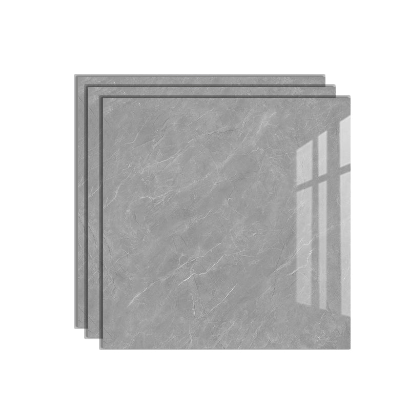 Polished Mixed Material Floor Tile No Pattern Singular Floor Tile