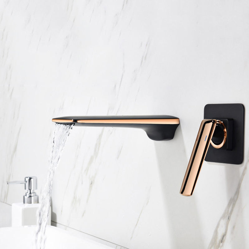 Wall Mounted Bathroom Faucets Glam Style Lever Handles Faucets
