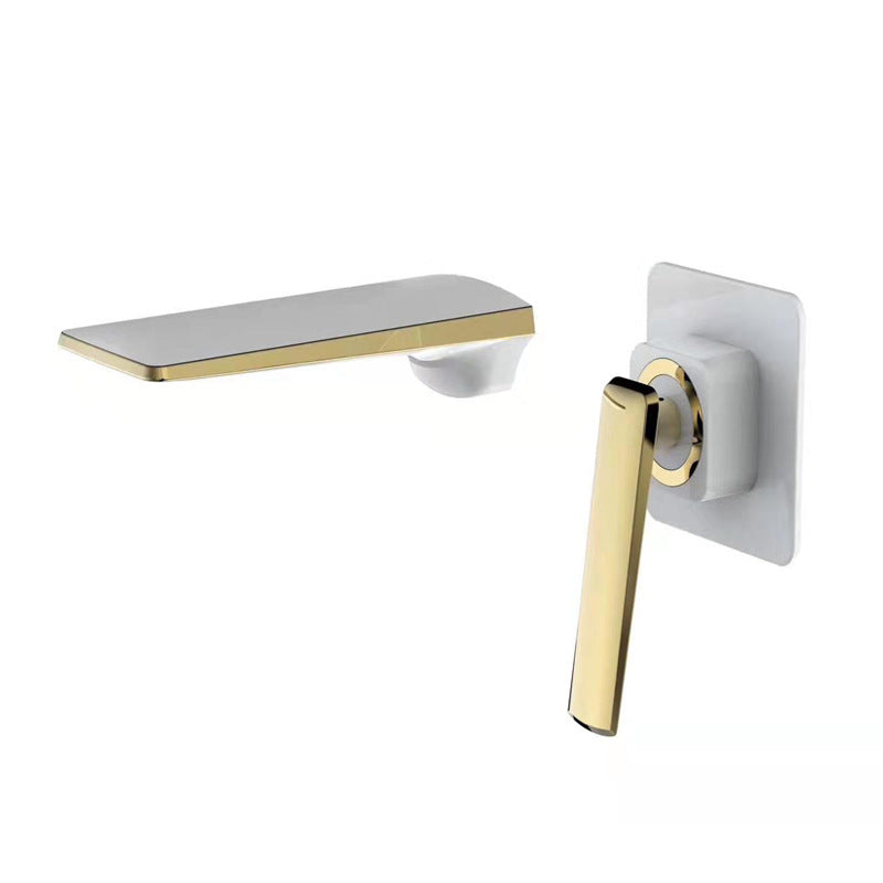 Wall Mounted Bathroom Faucets Glam Style Lever Handles Faucets