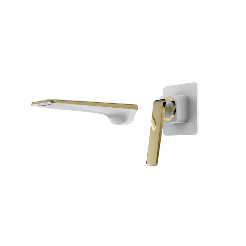 Wall Mounted Bathroom Faucets Glam Style Lever Handles Faucets