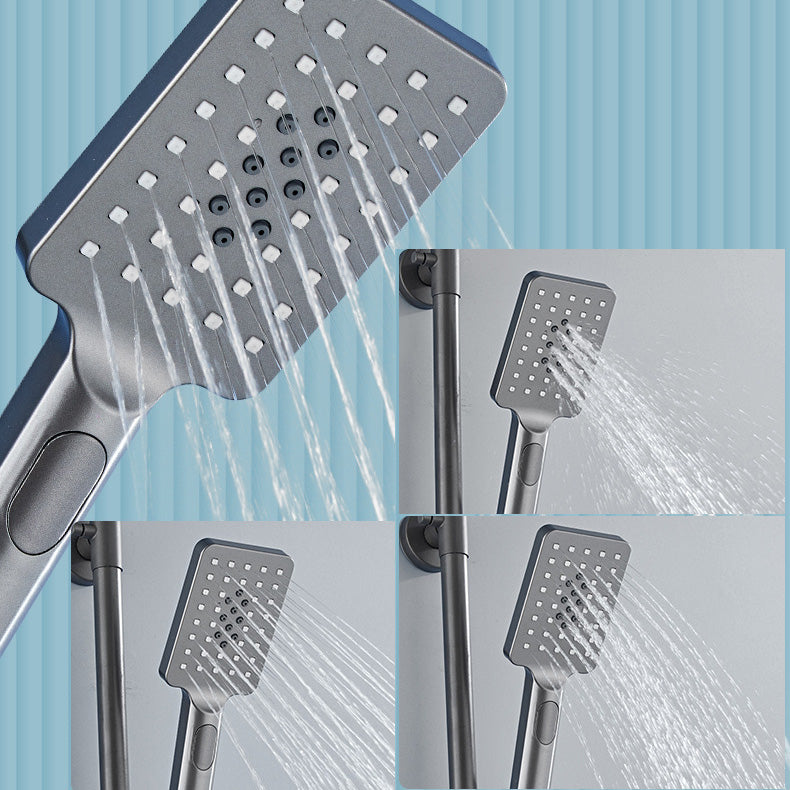 Modern Adjustable Shower Stainless Steel Shower Head Shower Faucet on Wall