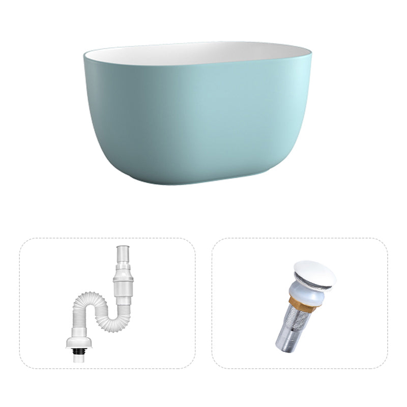 Modern Vessel Lavatory Sink Oval Porcelain with Pop-Up Drain Vessel Sink