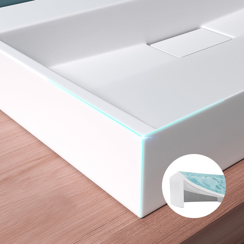 Modern Stone Bathroom Sink Square No Craftsmanship Bathroom Sink