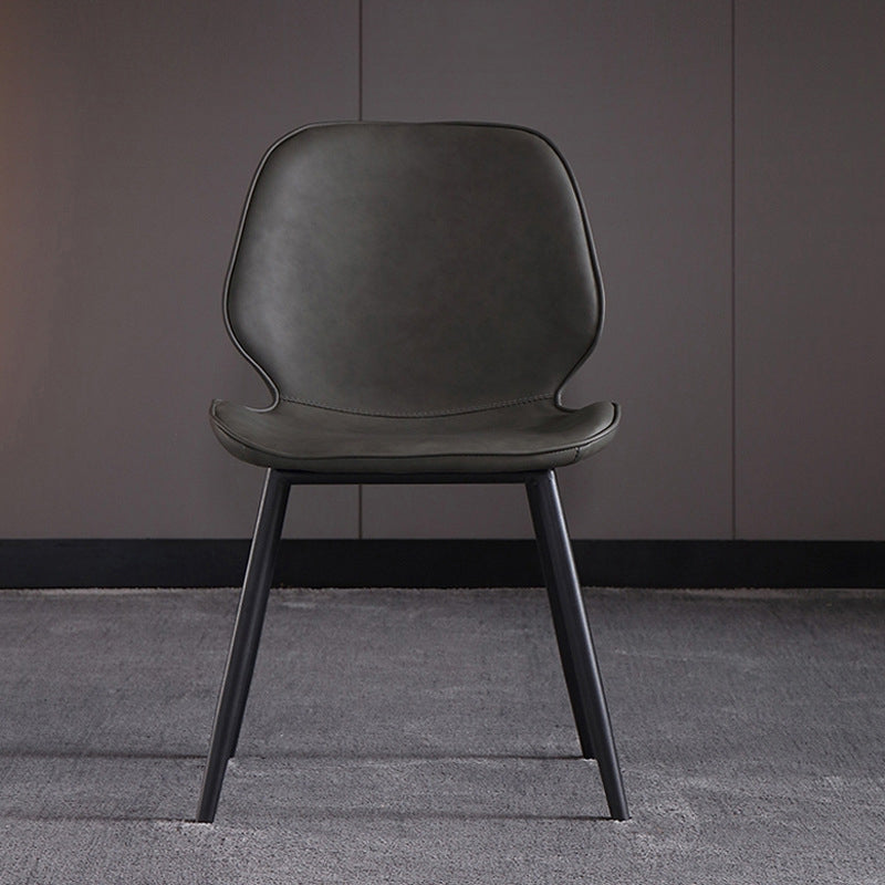 Contemporary Kitchen Dining Side Chair Wingback Armless Chair