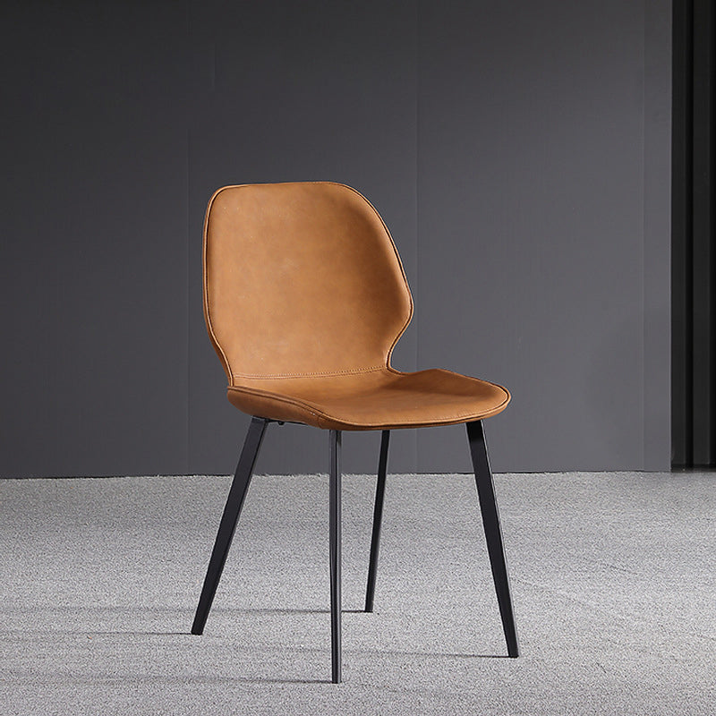 Contemporary Kitchen Dining Side Chair Wingback Armless Chair