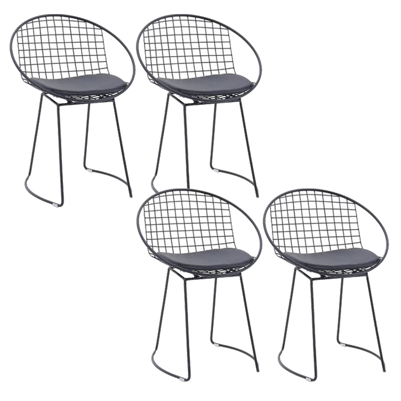 Metal Kitchen Dining Arm Chairs Glam Upholstered Dining Chairs