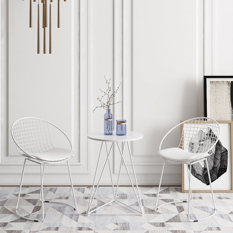 Metal Kitchen Dining Arm Chairs Glam Upholstered Dining Chairs