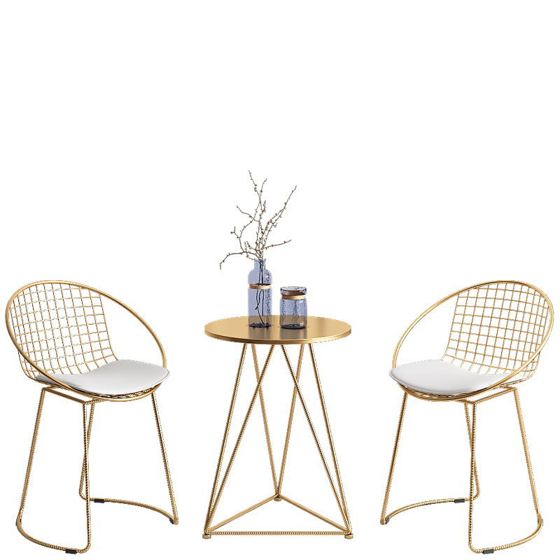 Metal Kitchen Dining Arm Chairs Glam Upholstered Dining Chairs