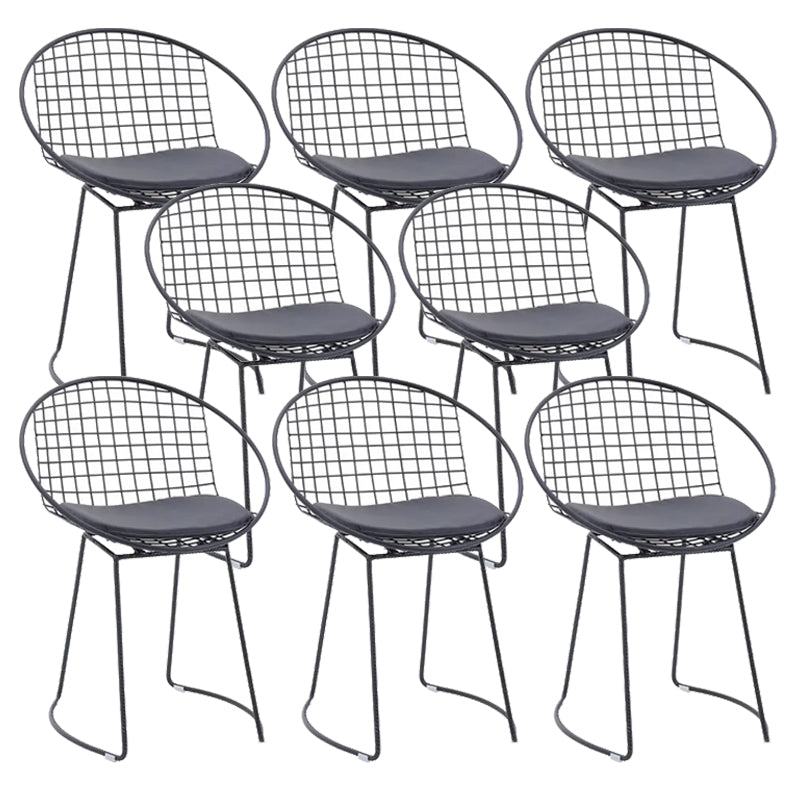 Metal Kitchen Dining Arm Chairs Glam Upholstered Dining Chairs