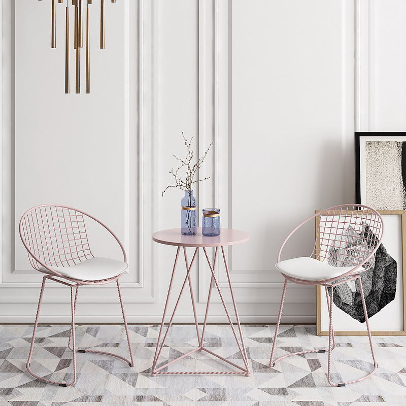 Metal Kitchen Dining Arm Chairs Glam Upholstered Dining Chairs