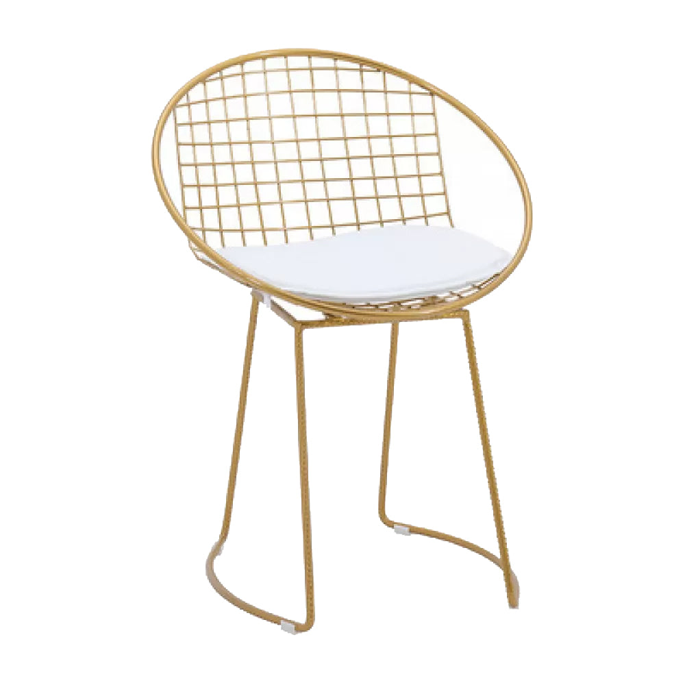 Metal Kitchen Dining Arm Chairs Glam Upholstered Dining Chairs