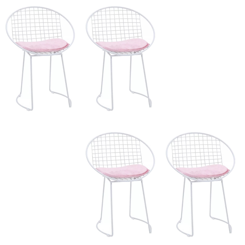 Metal Kitchen Dining Arm Chairs Glam Upholstered Dining Chairs