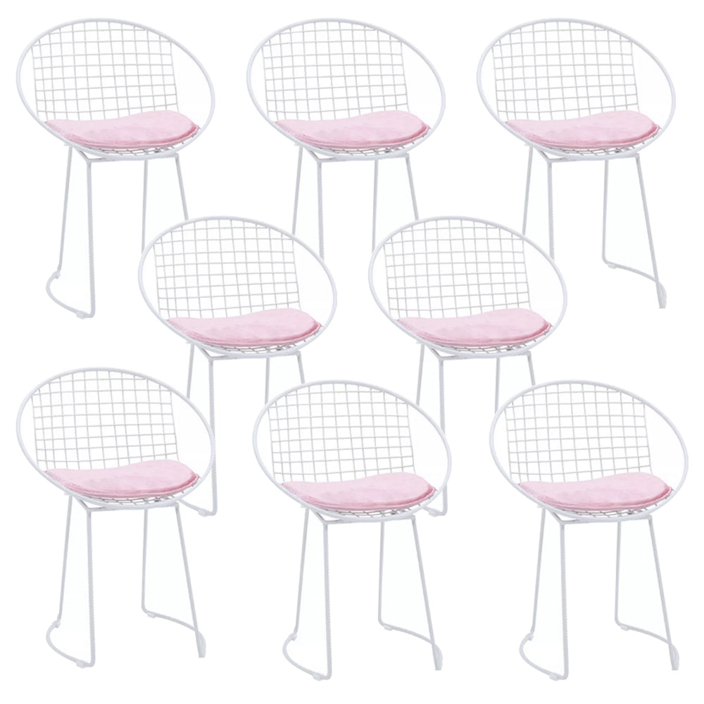 Metal Kitchen Dining Arm Chairs Glam Upholstered Dining Chairs