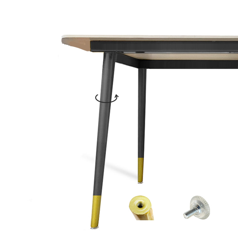 Industrial 4 Legs Dining Table Rectangle Dining Table for Kitchen
