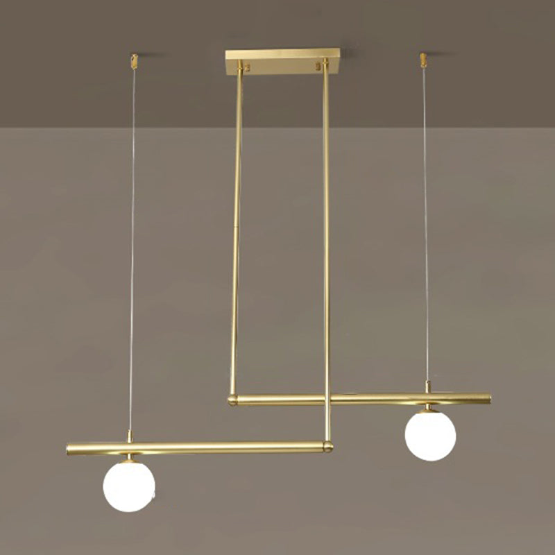 Modern Island Light Glass Hanging Lighting Fixture for Dining Room