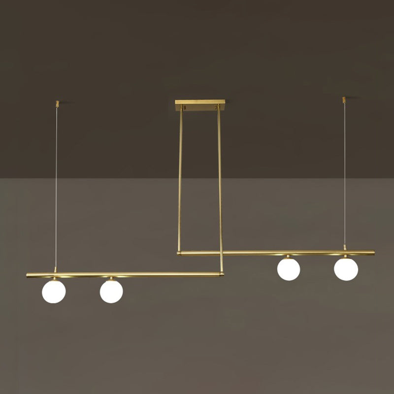 Modern Island Light Glass Hanging Lighting Fixture for Dining Room